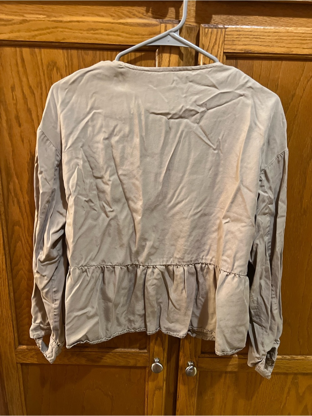 Zara 100% Lyocell Open Front Ruffle Jacket - Picture 7 of 9